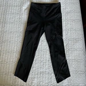 Lululemon leggings with mesh panels